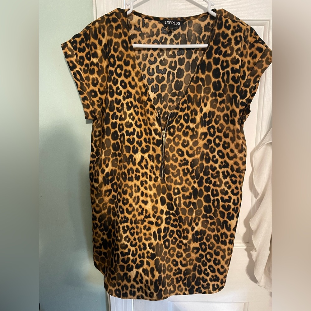 Leopard express blouse